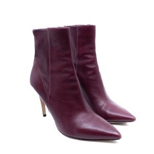 Gianvito Rossi Oxblood Bootie